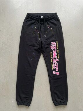 Sp5der Black Pants – Size Small